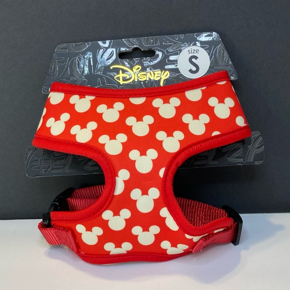 Buckle-Down Other - Disney Dog Harness Red with Mickey Heads Size Small
